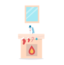 پیش‌نمایش فایل fireplace-with-snowman-toy-10239379 از پک کریسمس