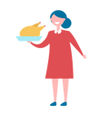 پیش‌نمایش فایل girl-with-turkey-in-bow-10239383 از پک کریسمس