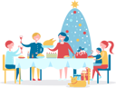 پیش‌نمایش فایل merry-christmas-familys-dinner-10239386 از پک کریسمس