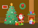پیش‌نمایش فایل merry-christmas-santa-claus-holding-presents-tree-10239418 از پک کریسمس