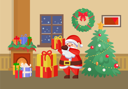 پیش‌نمایش فایل merry-christmas-santa-claus-with-presents-gifts-10239417 از پک کریسمس