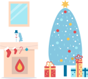 پیش‌نمایش فایل room-decorated-for-christmas-10239380 از پک کریسمس
