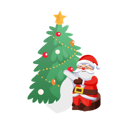 پیش‌نمایش فایل santa-sitting-on-hemp-and-reading-letter-vector-10239421 از پک کریسمس