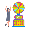 پیش‌نمایش فایل fortune-wheel-and-winner-lady-10301567 از پک دستگاه بازی