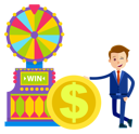 پیش‌نمایش فایل fortune-wheel-gambler-money-dollar-coin-10301534 از پک دستگاه بازی