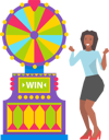 پیش‌نمایش فایل woman-win-on-fortune-machine-10301555 از پک دستگاه بازی