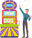پیش‌نمایش فایل young-man-winning-money-in-casino-10301553 از پک دستگاه بازی