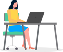 پیش‌نمایش فایل business-woman-sitting-at-desk-working-with-laptop-10315671 از پک بازاریابی