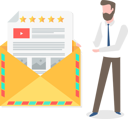 پیش‌نمایش فایل businessman-opening-an-envelope-with-letter-10315709 از پک بازاریابی