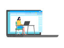 پیش‌نمایش فایل businesswoman-sitting-at-table-with-laptop-10315670 از پک بازاریابی