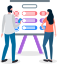 پیش‌نمایش فایل woman-and-man-holding-mobile-looking-at-chart-10315705 از پک بازاریابی
