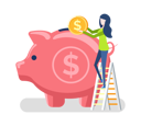 پیش‌نمایش فایل lady-with-gold-dollar-coin-investment-10617441 از پک امور مالی