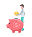پیش‌نمایش فایل man-holding-gold-coin-10617433 از پک امور مالی