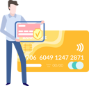 پیش‌نمایش فایل man-with-business-card-10617415 از پک امور مالی