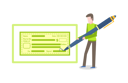 پیش‌نمایش فایل person-filling-green-empty-blank-10617404 از پک امور مالی
