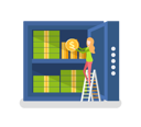 پیش‌نمایش فایل woman-investing-money-10617432 از پک امور مالی
