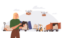 پیش‌نمایش فایل cargo-delivery-services-11374687 از پک سرویس تحویل
