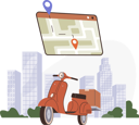 پیش‌نمایش فایل fast-and-free-delivery-by-scooter-11374677 از پک سرویس تحویل