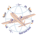 پیش‌نمایش فایل worldwide-shipping-service-11374667 از پک سرویس تحویل