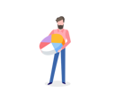 پیش‌نمایش فایل bearded-man-with-pie-graph-in-hand-12778367 از پک افراد کسب‌وکار