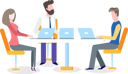 پیش‌نمایش فایل managers-sitting-on-conference-12778363 از پک افراد کسب‌وکار