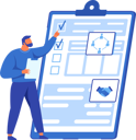 پیش‌نمایش فایل man-looking-at-checklist-with-results-of-social-surveys-13014790 از پک کسب و کار
