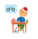 پیش‌نمایش فایل boy-dreaming-about-bicycle-3080542 از پک کودکان در کریسمس