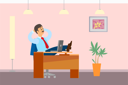 پیش‌نمایش فایل boss-relaxing-in-office-3161242 از پک رئیس