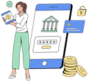 پیش‌نمایش فایل mobile-banking-and-online-payment-10676636 از پک مدیریت مالی