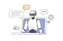 پیش‌نمایش فایل online-chatbot-10692209 از پک هوش مصنوعی