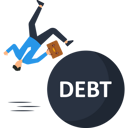 پیش‌نمایش فایل businessman-running-away-from-debt-9208689 از پک کسب و کار