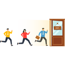 پیش‌نمایش فایل the-staff-walked-towards-the-exit-door-9220409 از پک کسب و کار