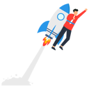 پیش‌نمایش فایل businessmen-fly-with-rockets-9236103 از پک کسب و کار