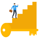 پیش‌نمایش فایل decode-and-succeed-a-businessman-travels-up-the-stairs-of-keys-9236105 از پک کسب و کار