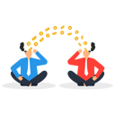 پیش‌نمایش فایل financial-exchange-two-businessman-heads-open-with-coins-9236107 از پک کسب و کار