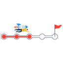 پیش‌نمایش فایل mission-journey-to-success-9236109 از پک کسب و کار
