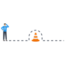 پیش‌نمایش فایل business-person-jump-pass-traffic-pylon-roadblock-9297078 از پک کسب و کار