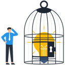 پیش‌نمایش فایل businessman-locks-a-business-idea-9297014 از پک کسب و کار