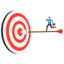 پیش‌نمایش فایل successful-businessman-on-dart-hitting-bullseye-target-9297005 از پک کسب و کار