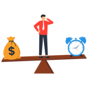 پیش‌نمایش فایل time-and-money-balance-9352100 از پک کسب و کار