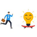 پیش‌نمایش فایل businessman-running-for-new-idea-9312229 از پک کسب و کار