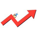 پیش‌نمایش فایل businessman-skating-on-growth-chart-9312021 از پک کسب و کار