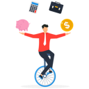 پیش‌نمایش فایل smart-businessman-investor-juggling-finance-asset-9312023 از پک کسب و کار