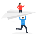 پیش‌نمایش فایل businessman-leader-holding-a-paper-airplane-encourage-business-organizations-to-succeed-business-and-investment-9282131 از پک کسب و کار