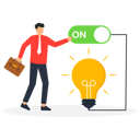 پیش‌نمایش فایل initiate-the-idea-businessman-turns-on-a-thought-light-bulb-9282142 از پک کسب و کار