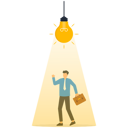 پیش‌نمایش فایل smart-businessman-under-the-light-bulb-9282139 از پک کسب و کار