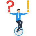 پیش‌نمایش فایل businessman-balancing-question-and-answer-9424039 از پک کسب و کار