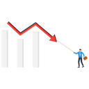 پیش‌نمایش فایل businessman-pulling-graph-to-fall-9424101 از پک کسب و کار