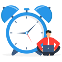 پیش‌نمایش فایل confident-businessman-using-computer-laptop-sitting-near-the-clock-working-at-night-with-colleague-in-other-country-9424026 از پک کسب و کار