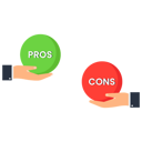 پیش‌نمایش فایل pros-and-cons-comparison-for-making-business-decisions-9424105 از پک کسب و کار